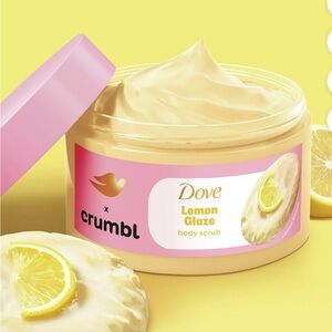 Dove Crumbl Exfoliating Body Scrub Lemon Cookie, 15 oz